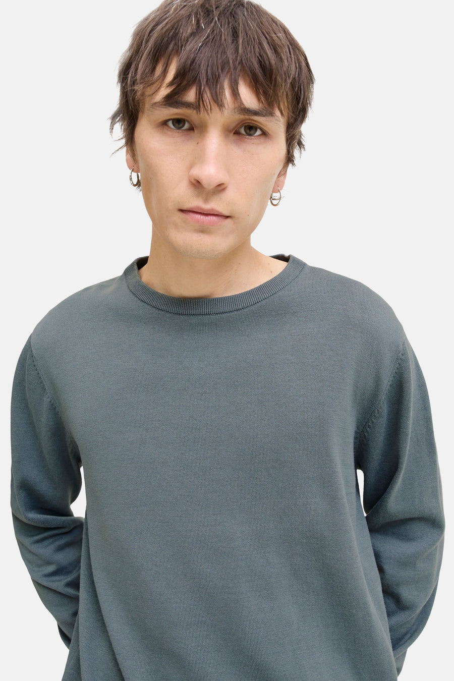 Pull à col rond - gris - CORE BY JACK & JONES