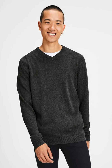 JJEBASIC KNIT V-NECK NOOS