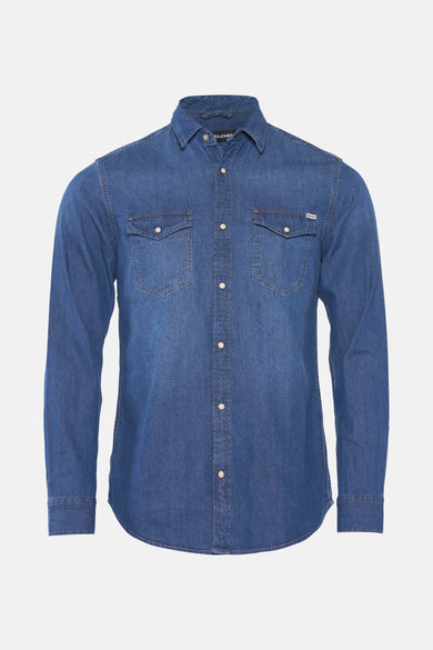 Hemd (lange mouwen) Denim - PREMIUM BLUE by JACK & JONES