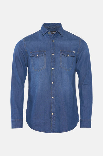 Chemise à manches longues - denim - PREMIUM BLUE by JACK & JONES