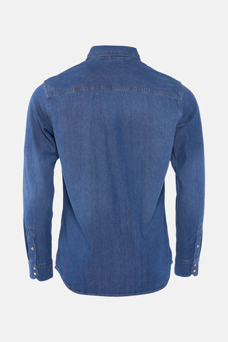 Chemise à manches longues - denim