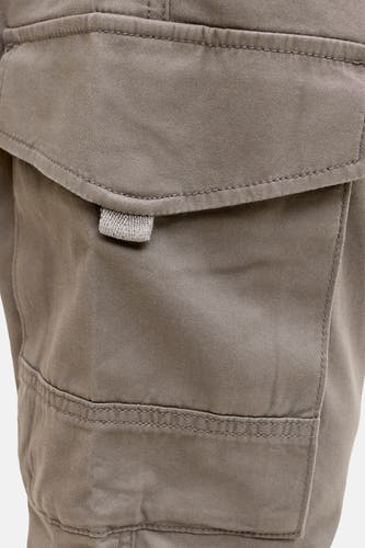 Pantalon de travail brun JACK & JONES JEANS INTELLIGENCE, avec une poche latérale et un détail de cece tissée.