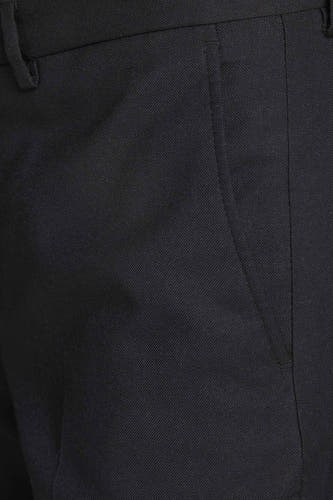 Zwarte kostuumbroek van PREMIUM by JACK & JONES, met een gladde textuur en een zakdetail.