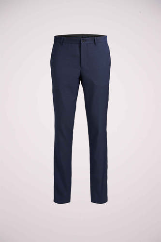 Pantalon de costume bleu PREMIUM by JACK & JONES, tissu lisse avec une subtile texture.
