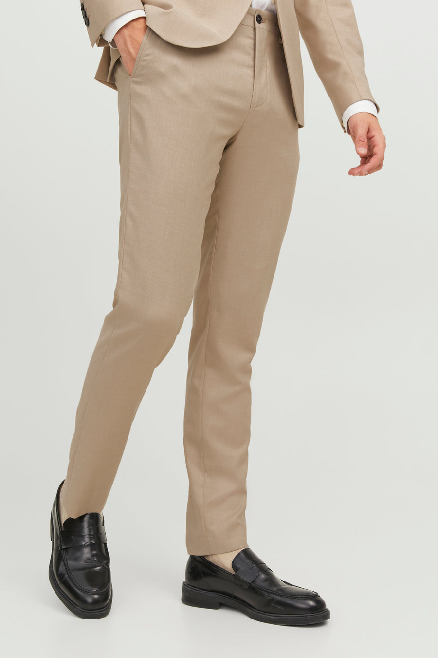Kostuumbroek - beige - PREMIUM by JACK & JONES