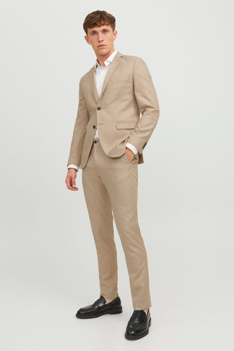 Kostuumbroek - beige - PREMIUM by JACK & JONES