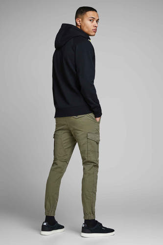 Groene cargobroek van JACK & JONES JEANS INTELLIGENCE, met zakken en een casual uitstraling.