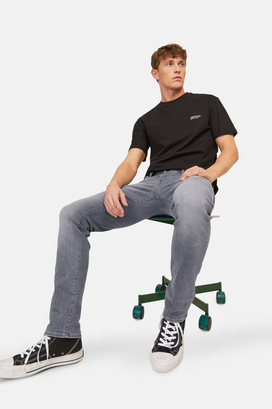 GLENN - light grey denim