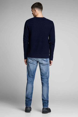 GLENN - mid blue denim