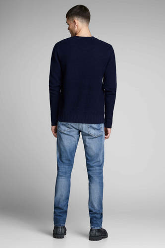 Slim fit jeans van JACK & JONES JEANS INTELLIGENCE, met blauwe denim en zichtbare zakken.