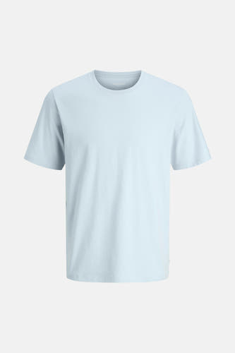 T-shirt bleu à manches courtes de CORE par JACK & JONES, couleur unie et col rond.