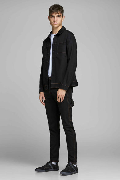 Tapered jeans - black denim