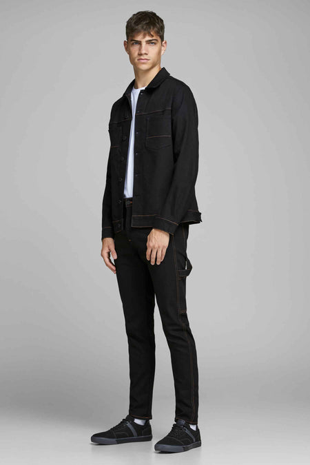 Tapered jeans - black denim