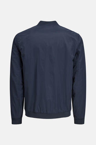 Blauwe jas van PREMIUM BLUE by JACK & JONES, met een effen kleur en lange mouwen.