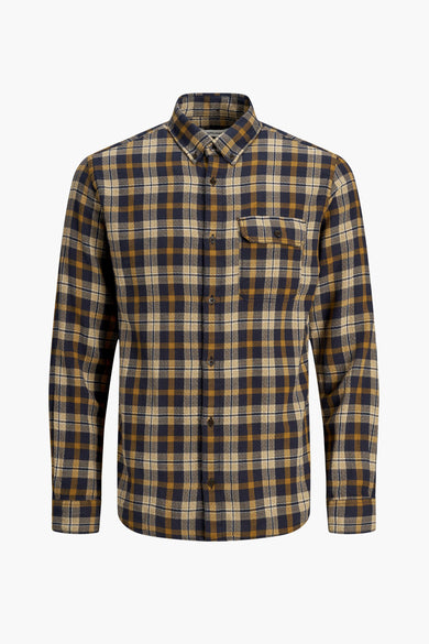 Hemd (lange mouwen) bruin - ORIGINALS BY JACK & JONES