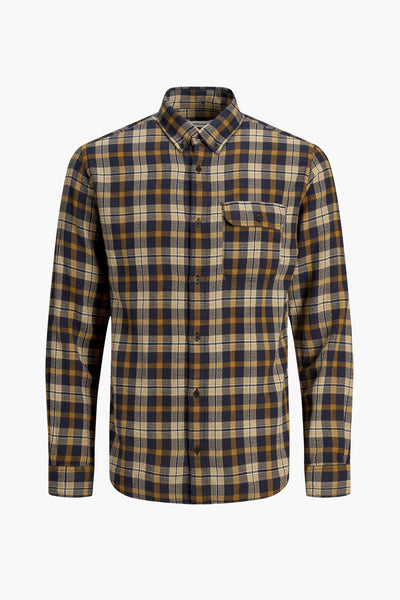Chemise (manches longues) Brun - ORIGINALS BY JACK & JONES