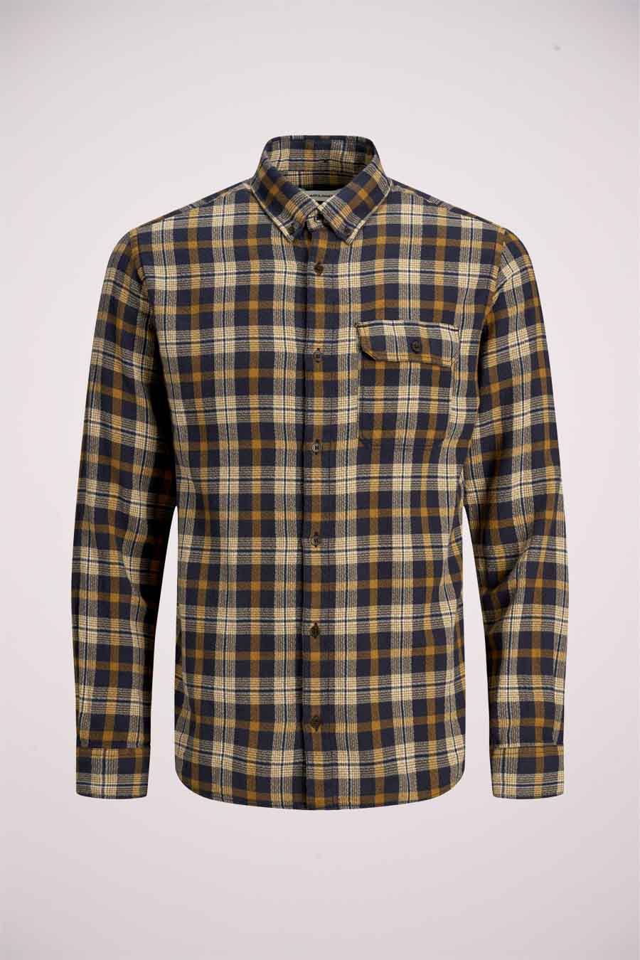 Chemise (manches longues) Brun - ORIGINALS BY JACK & JONES