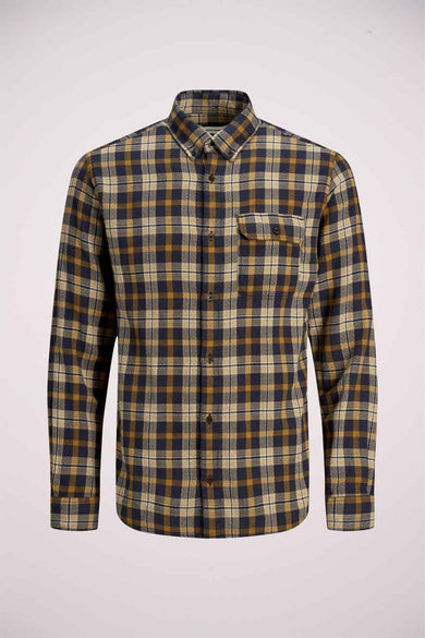 Hemd (lange mouwen) bruin - ORIGINALS BY JACK & JONES