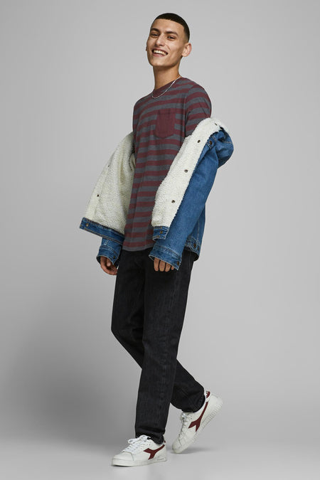 T-shirt (korte mouwen) Bordeaux - ORIGINALS BY JACK & JONES