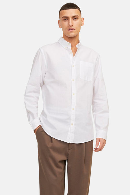 Chemise (manches longues) Blanc - PREMIUM by JACK & JONES