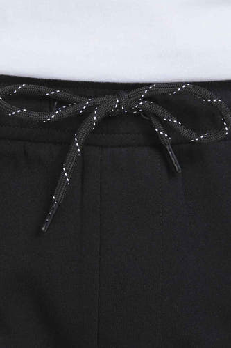 Pantalon de jogging noir de JACK & JONES JEANS INTELLIGENCE, avec une fermeture éclair et des détails soulignés en blanc.