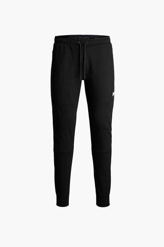 Pantalon de jogging noir de JACK & JONES JEANS INTELLIGENCE avec cordon et bords élastiques.