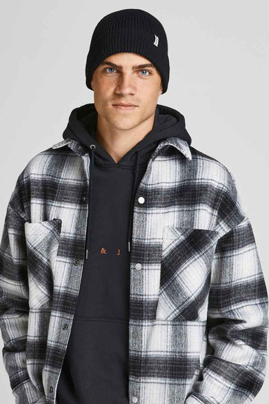 Mauve de ACCESSORIES BY JACK & JONES, avec une texture à fines rayures et un petit logo de marque.