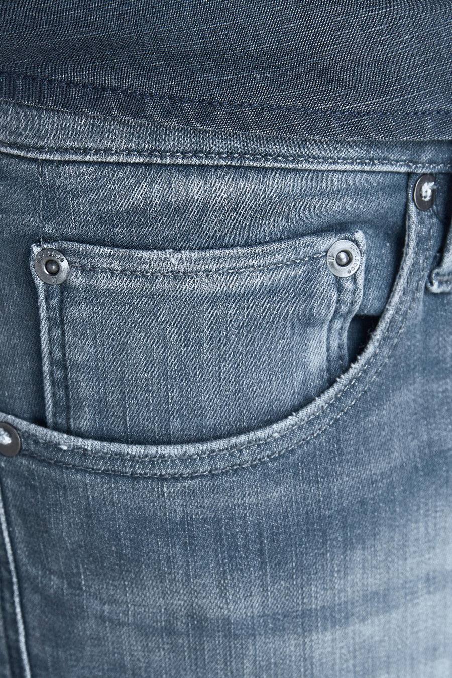 Jean slim - denim gris moyen