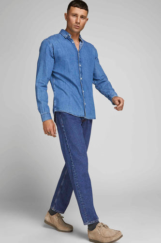 Tapered jeans - mid blue denim - JACK & JONES JEANS INTELLIGENCE