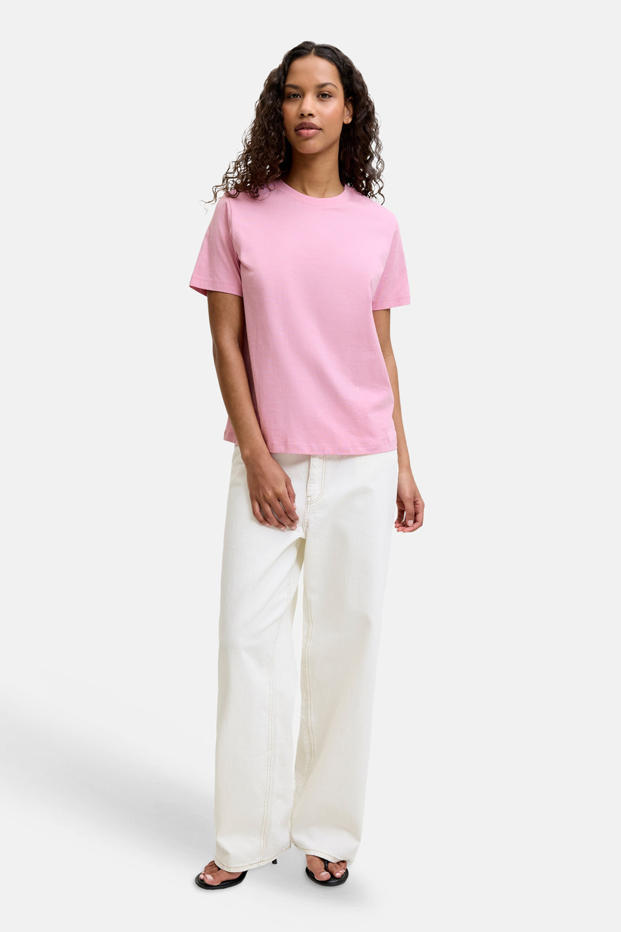 Top uni manche courte rose - JJXX