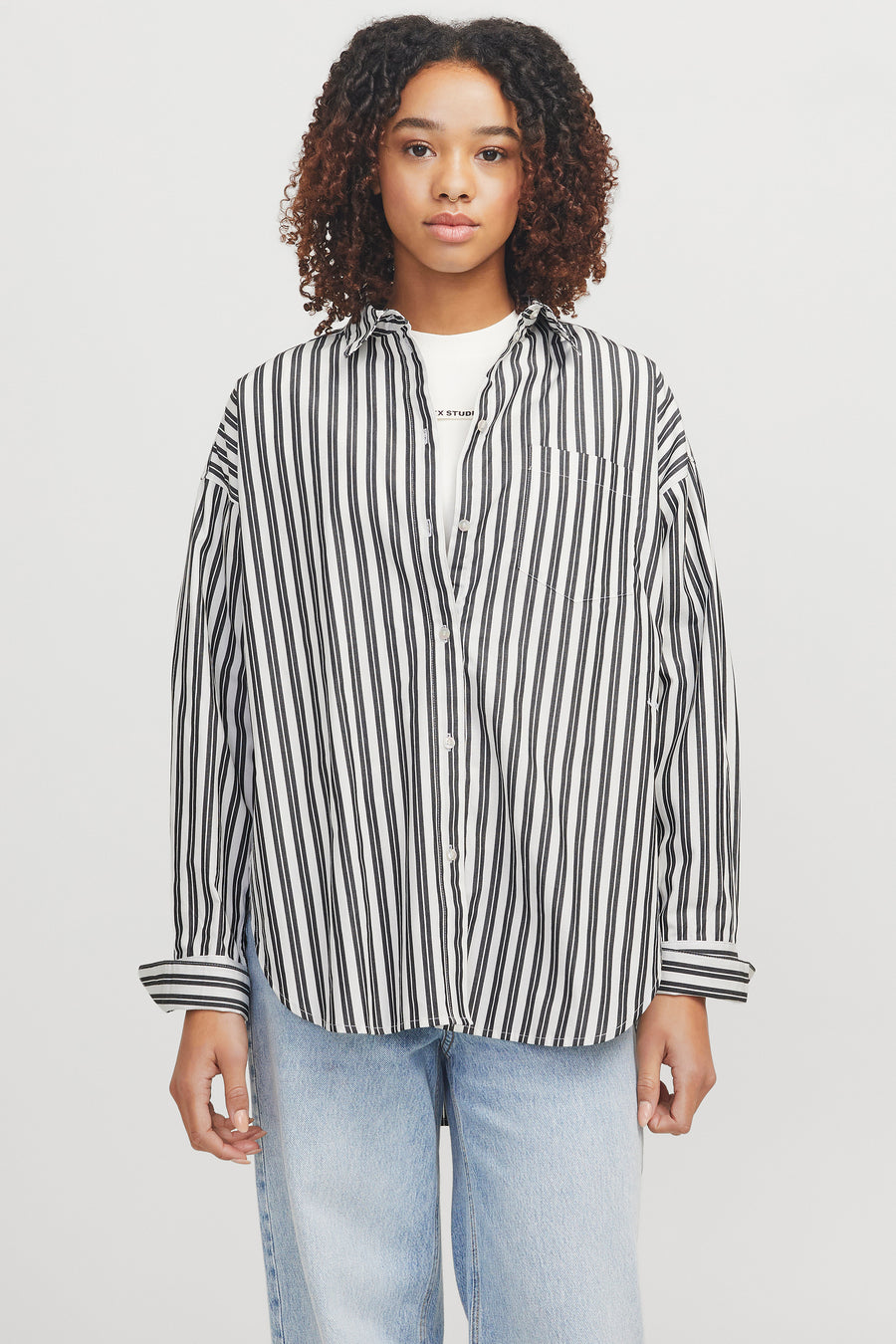 JXJAMIE LS RELAXED POPLIN SHIRT WVN NOOS