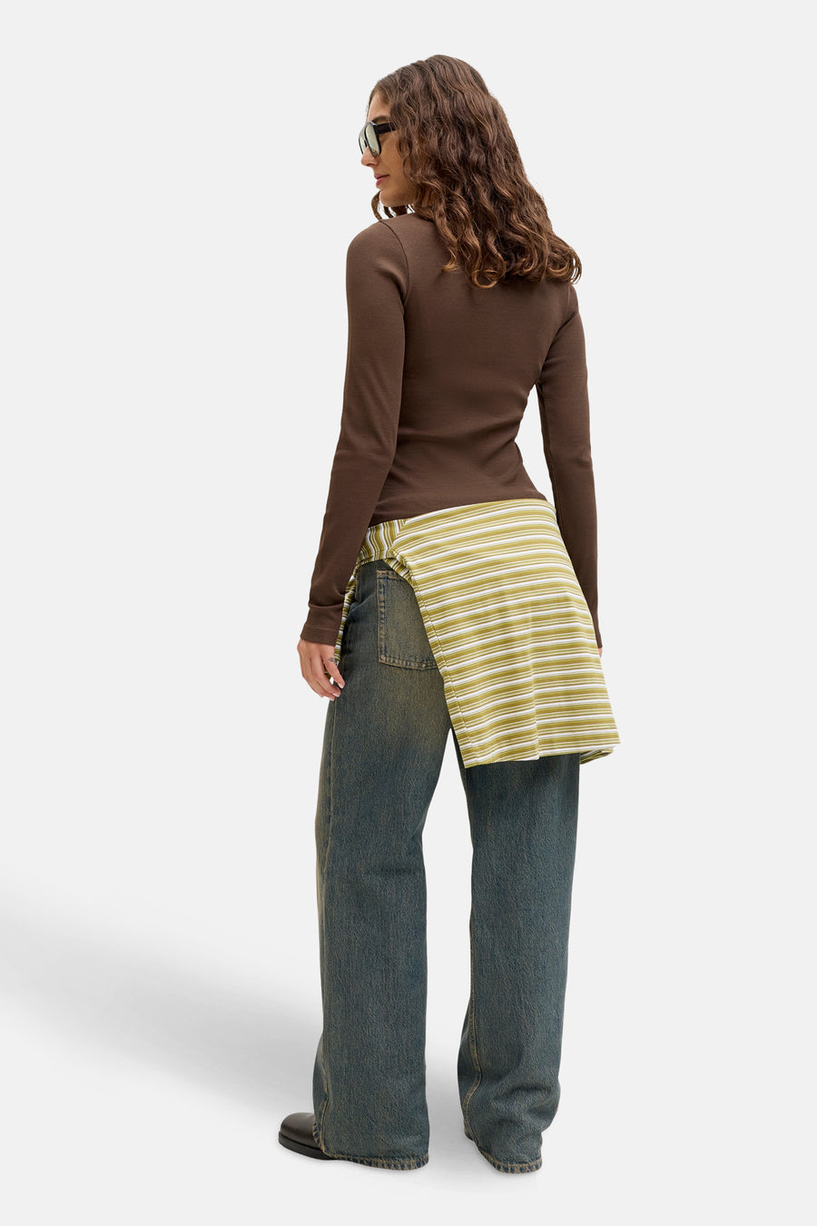 T-shirt met lange mouwen - bruin - JJXX