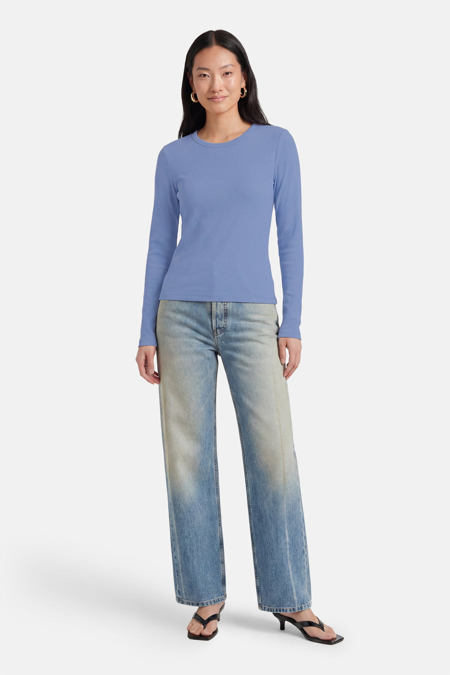 T-shirt met lange mouwen - blauw