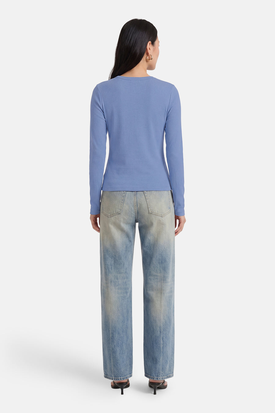 T-shirt met lange mouwen - blauw