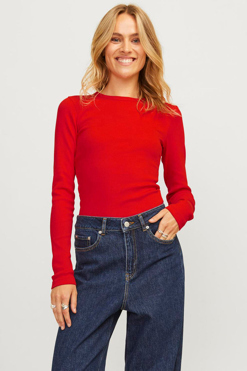 T-shirt met lange mouwen - rood
