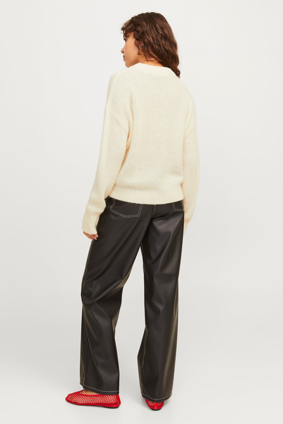 Pull met ronde hals - wit - JJXX