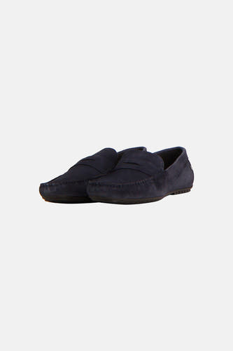 Espadrilles bleues de ACCESSORIES BY JACK & JONES, vues de dos, avec semelle foncée.