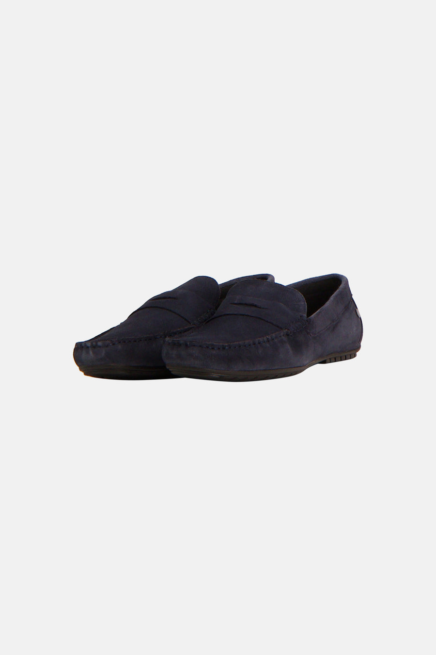 Espadrilles bleues de ACCESSORIES BY JACK & JONES, vues de dos, avec semelle foncée.