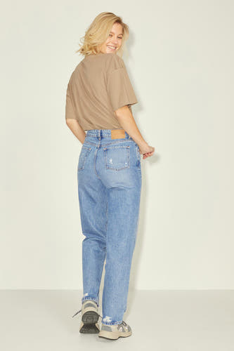 Straight jeans - mid blue denim