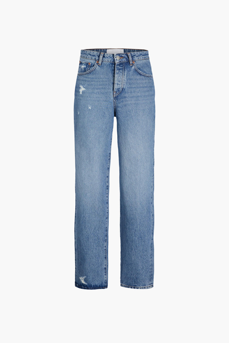 Straight jeans - mid blue denim