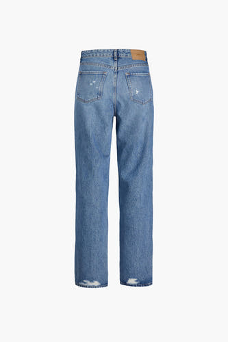 Straight jeans - mid blue denim