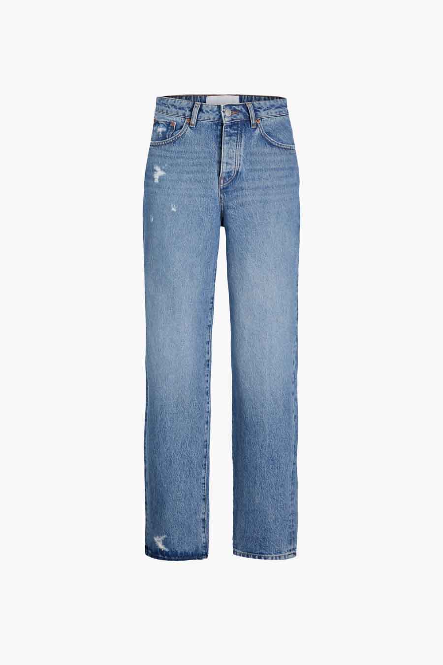 Straight jeans - mid blue denim