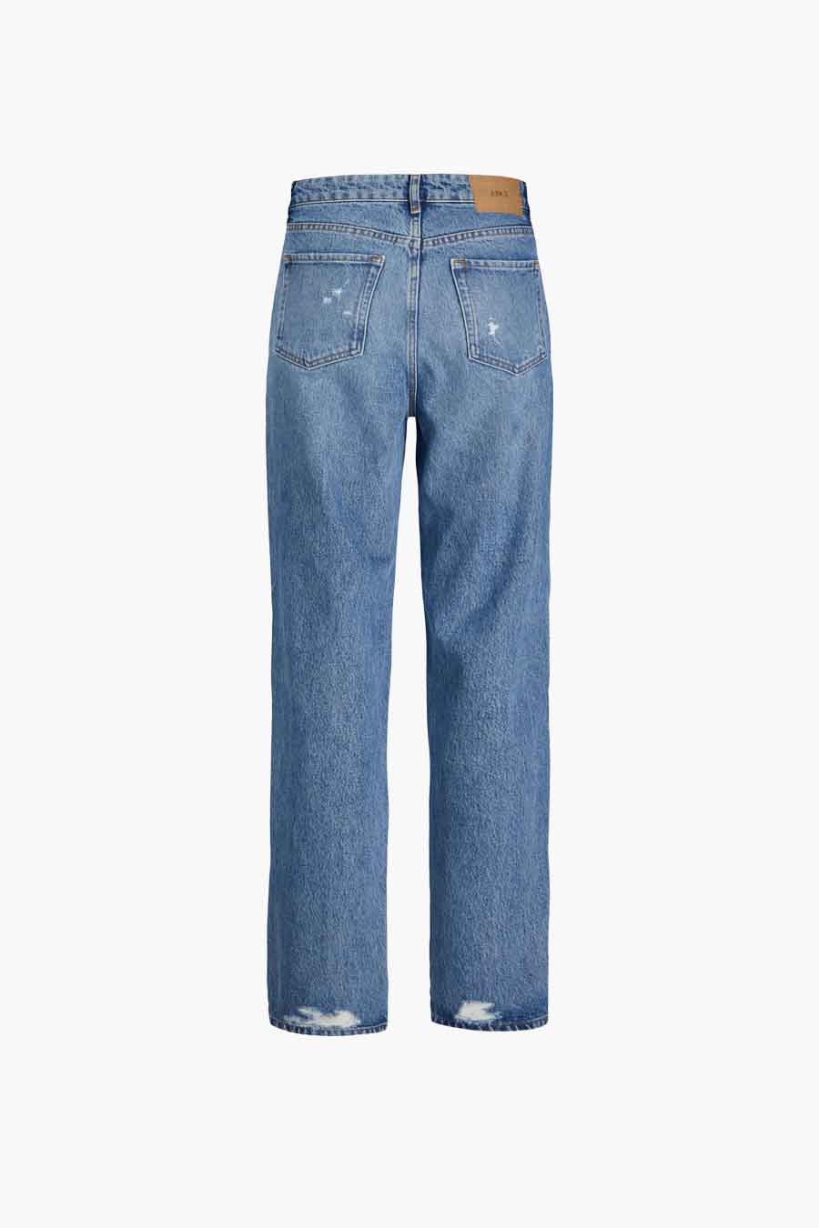 Straight jeans - mid blue denim
