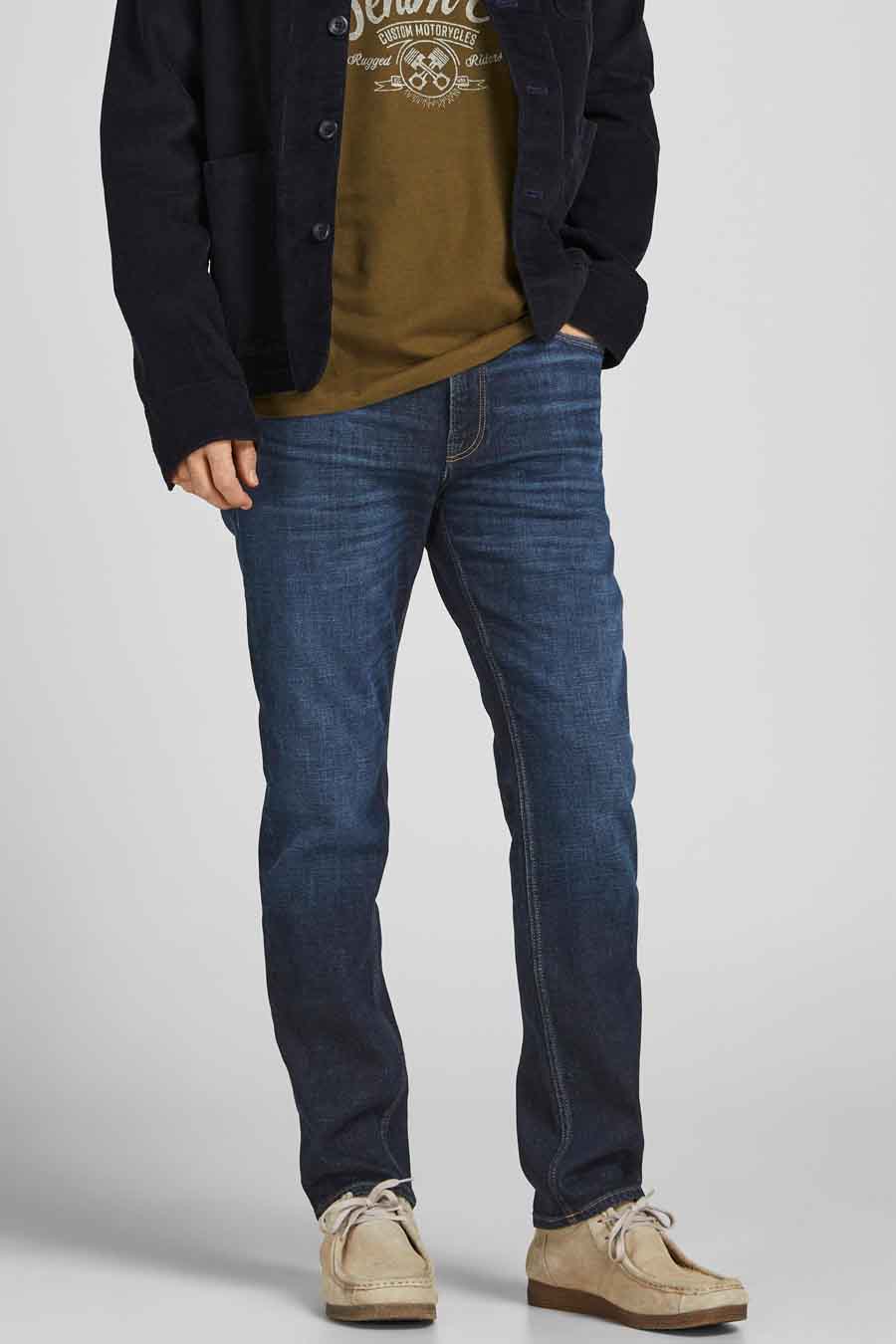 Straight jeans - dark blue denim