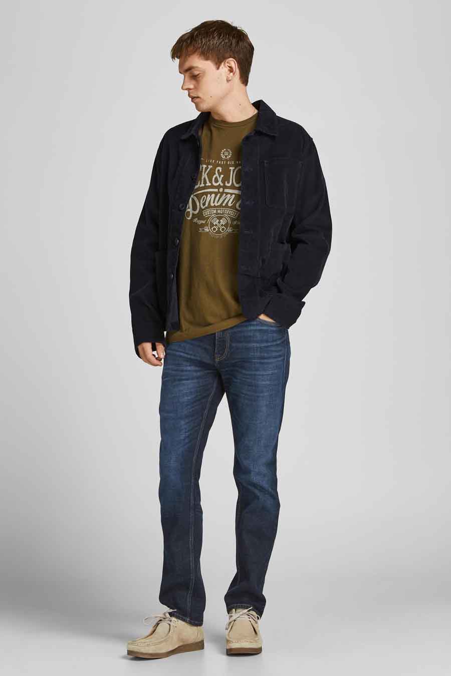 Straight jeans - dark blue denim