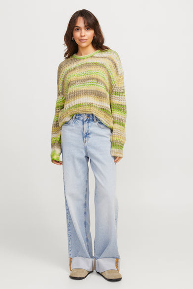 JXSIMONE SPACE DYE CREW NECK KNIT SN