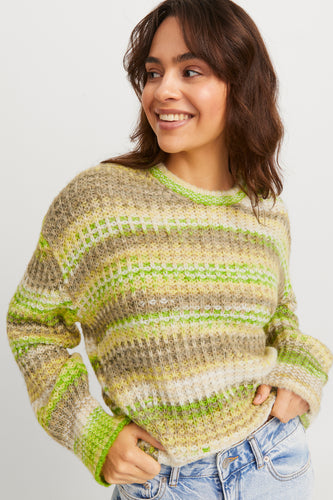 Pull met ronde hals - groen - JJXX