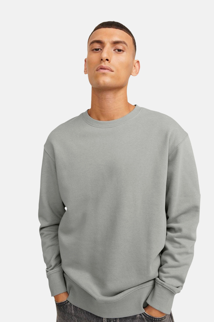 Sweat col O gris - CORE BY JACK & JONES - CORE BY JACK & JONES