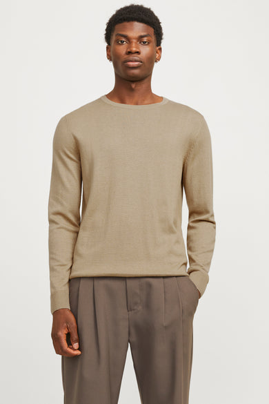 Pull col O Beige - PREMIUM BLUE by JACK & JONES