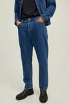 Straight jeans - mid blue denim